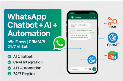 build whatsapp chatbot n8n automation whatsapp business API, ai agents twilio