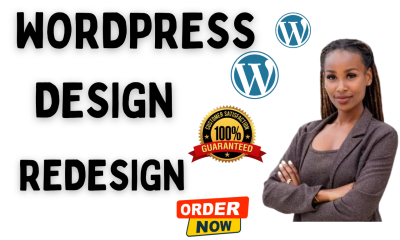 I will design build copy develop customize migrate wordpress website wordpress design