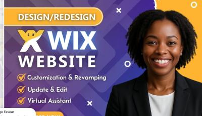 I will build wix customize wix site edit wix website fix wix issues revamp wix website