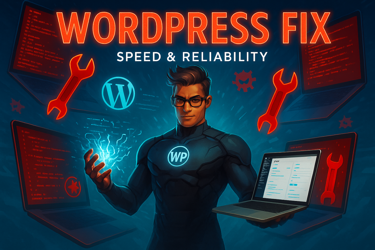 I will urgent fix website errors repair wordpress troubleshoot fix website bugs plugins