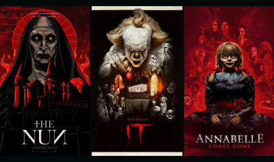 I will draw 70s 80s vintage movie poster halloween dark art gothic retro horror poster