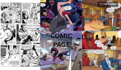 I will draw realistic comic page superhero nsfw graphic page comic webtoon book artist