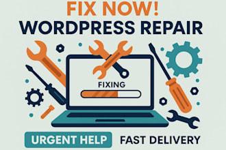 I will urgently troubleshoot revamp repair and fix website error