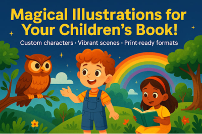 I will illustrate unique children book characters and story scenes