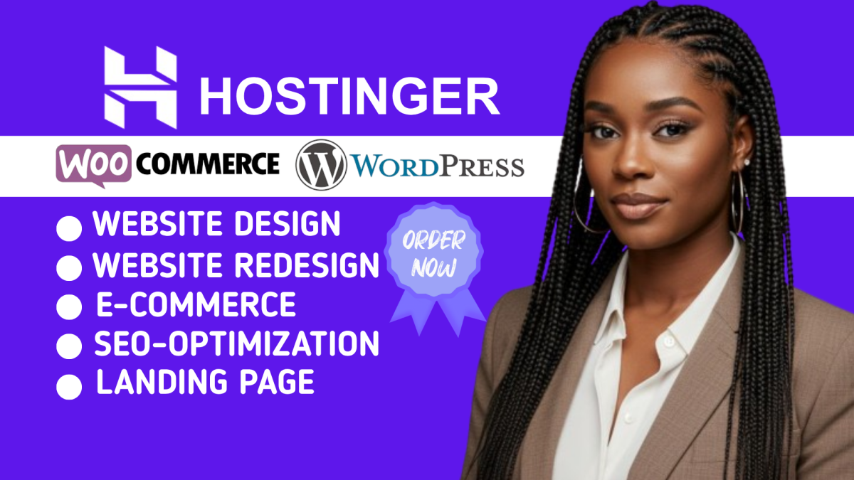 I will hostinger website design wordpress website design hostinger website design