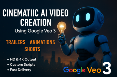 I will create realistic AI videos using Google Veo 3