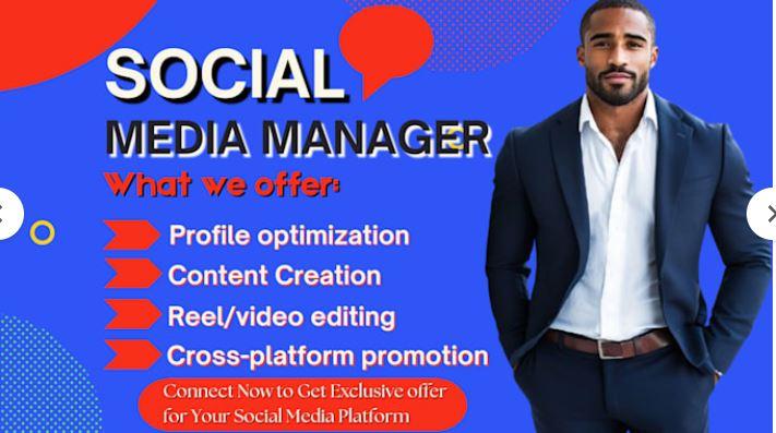 I Will Be Your Social Media Manager for Your Social Media Account