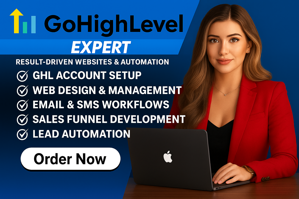 I will setup and manage GoHighLevel website, emails, SMS automation, sales funnel expert