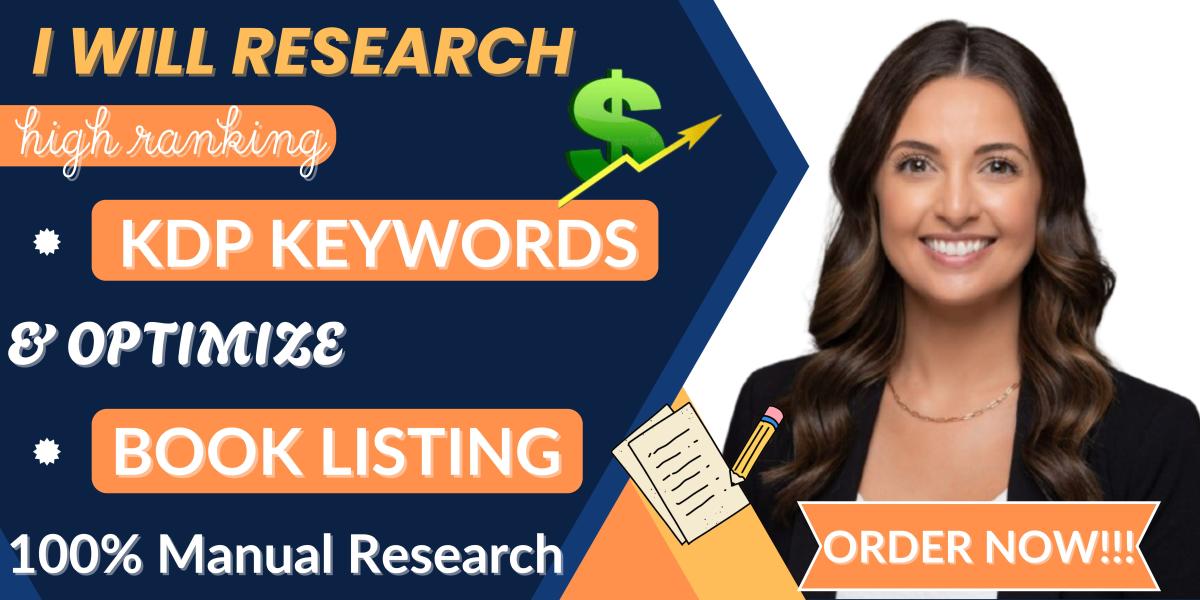 I Will Research High Ranking KDP Keywords and Optimize Your Book Listings