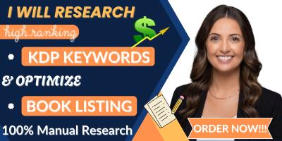 I Will Research High Ranking KDP Keywords and Optimize Your Book Listings