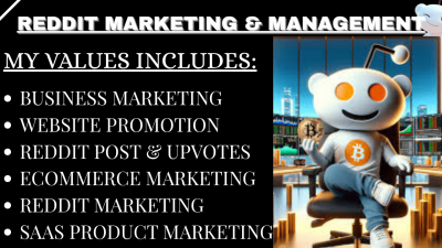 I will do Reddit post upvote for business ecommerce website, app crypto token marketing