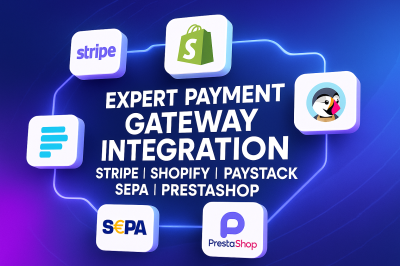 I will do Stripe Payment, Shopify Expert Payment Integration SEPA, Paystack, PrestaShop