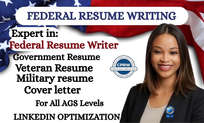 I will write federal resume, military, veteran, usajob, executive, government