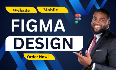 I will design a modern and creative website on Figma
