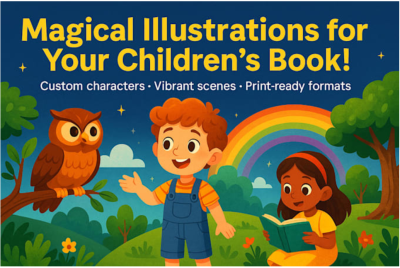 I Will Illustrate Unique Children Book Characters and Story Scenes