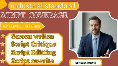I Will Deliver Industrial Nollywood Standard Script Coverage To Elevate Your Screenplay