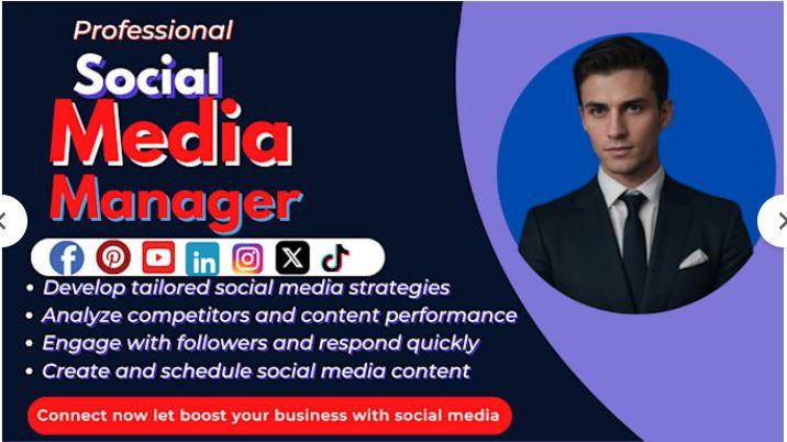 I will be your social media manager and content strategist