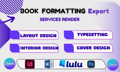 I Will Be Your Expert for Book Formatting, Layout, Typesetting, and Cover Design for KDP