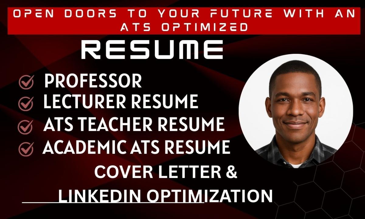 I Will Craft a Professional ATS Optimized Resume for Teachers and Teaching Career