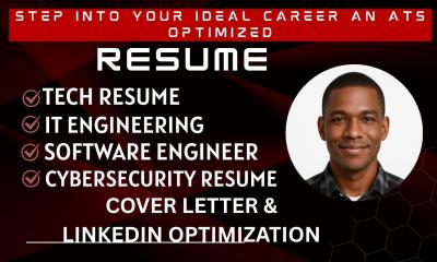 I will write an ATS optimized resume for software engineers, data scientists, and tech