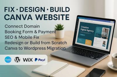 I Will Design, Redesign, Fix, and Migrate Canva Websites & Landing Pages | Canva SEO Templates