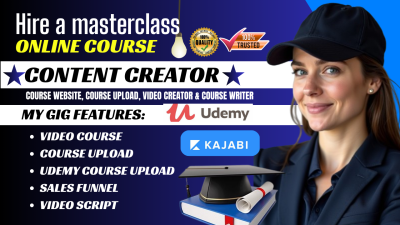 I will do online course content, eLearning video script, Synthesia AI video creation