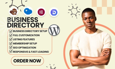 I will create a Business Directory, Brilliant Directory, GeoDirectory Website with WordPress Theme