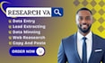I will be your web research, data entry, data mining, web scrapping and copy paste