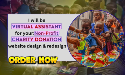 I will be virtual assistant for your non profit, charity donation website design