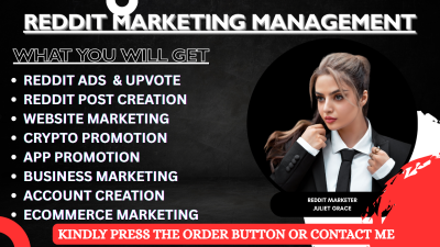 I will do Reddit post upvote for app website crypto token ecommerce business marketing