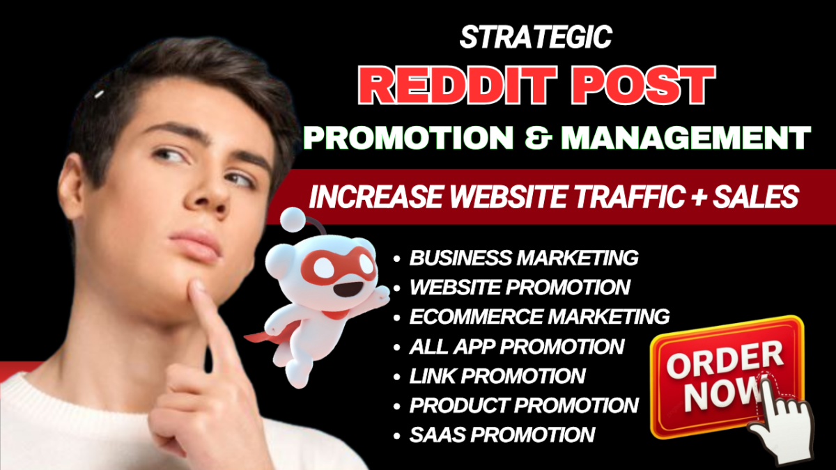 I will do Reddit post upvote for business AI website SaaS eCommerce crypto promotion
