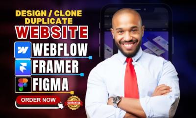 I Will Clone, Copy, Design, and Duplicate Websites to Webflow or Framer