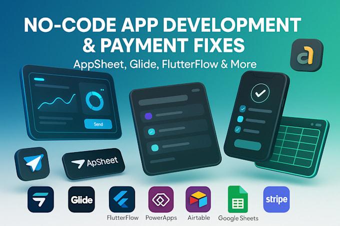 I will build no code Bubble website, AppSheet, Glide, Softr, FlutterFlow, Adalo, AppScript