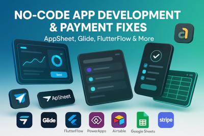 I will build no code Bubble website, AppSheet, Glide, Softr, FlutterFlow, Adalo, AppScript