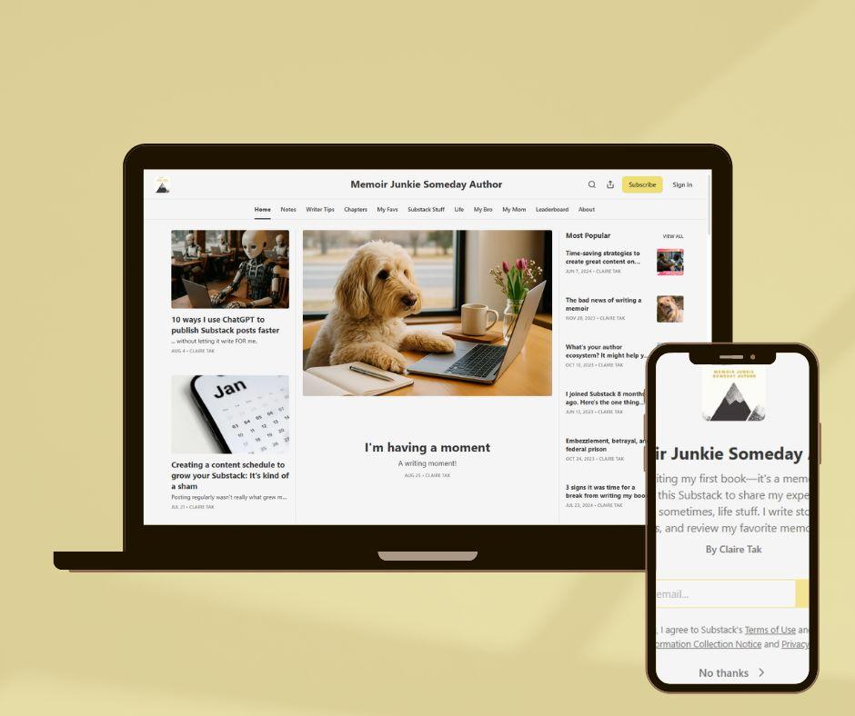 I will set up your Substack account, create engaging posts, and provide editable newsletter templates