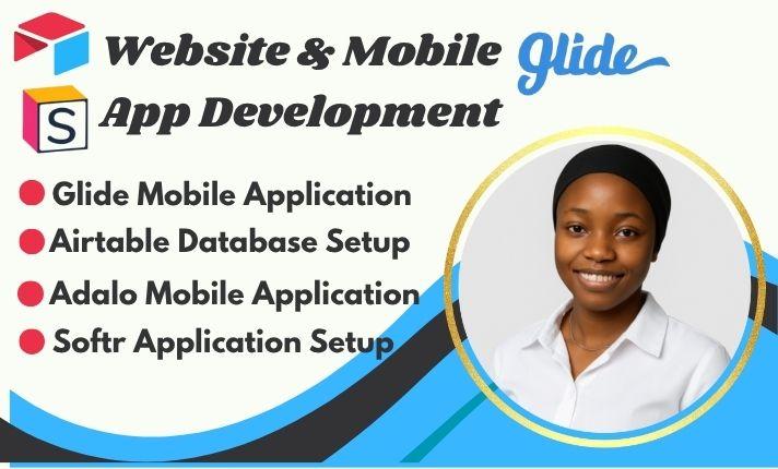 I will build Airtable Softr Website, Glide App, Client Portal, and Database Design