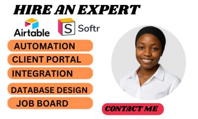 I will create custom Softr web apps, Airtable databases for task and project tracking