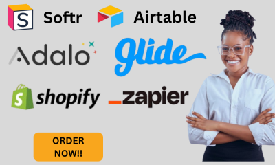 I will build custom apps, dashboards, automations using Glide, Adalo, Softr, Airtable