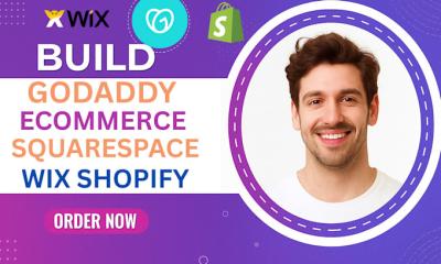 I will develop GoDaddy eCommerce Website, Squarespace Website, Wix, Shopify