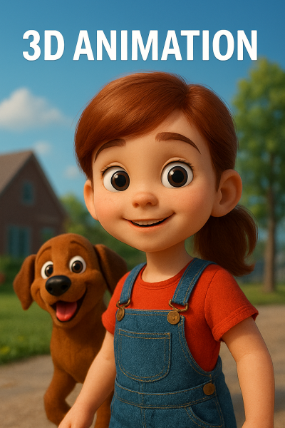 I will do 3D animation video, 3D cartoon animation, 3D music video in Disney Pixar style