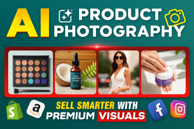 I will create stunning AI product photography for ecommerce and Amazon