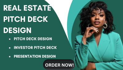 I will design real estate brochure investor pitch deck business plan company profile