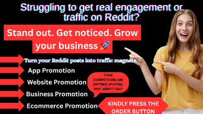 Promote Ecommerce Business AI App Website SaaS Product with Reddit Marketing