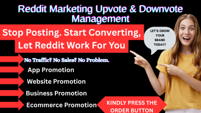 I will do Reddit post upvote for SaaS, crypto, token, eCommerce, business, website promotion