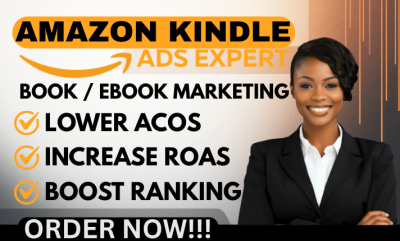 I will promote your book with Amazon KDP ads and Kindle marketing