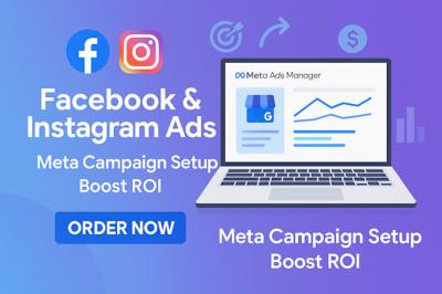 I will setup Meta Ads, Facebook Ads Manager, Instagram Ads, and Paid Social Campaigns