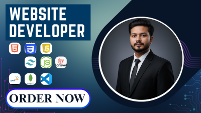 Develop Custom Websites Using ReactJS, Laravel, and PHP