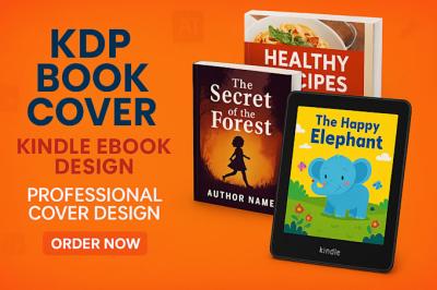 I will design professional KDP book covers, Kindle ebook, and cookbook cover design