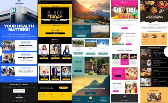 Design Editable Canva, Mailchimp, Klaviyo, Brevo, Figma Email Newsletter Templates