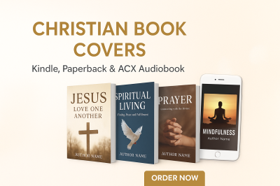 I will do visually striking and real Christian book cover design, religious book cover
